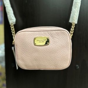 NWT MICHAEL KORS Women Crossbody bag Color Blossom (Pink) Leather